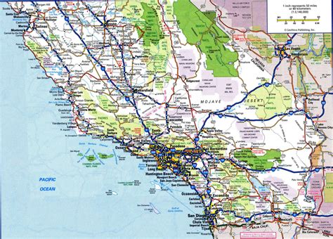 detailed map southern california|Map of Southern California state with highways and .